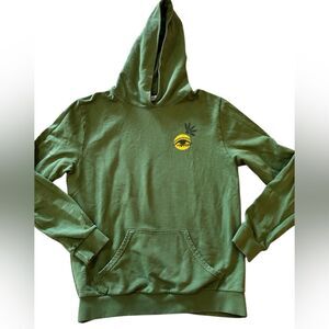 House of Harlow 1960 Green Hoodie with Yellow Detail local artist